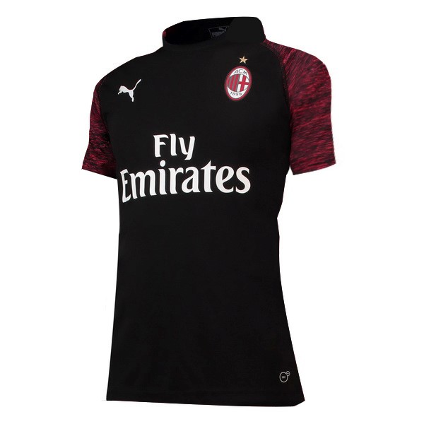 Camiseta AC Milan Replica Tercera Ropa Mujer 2018/19 Negro